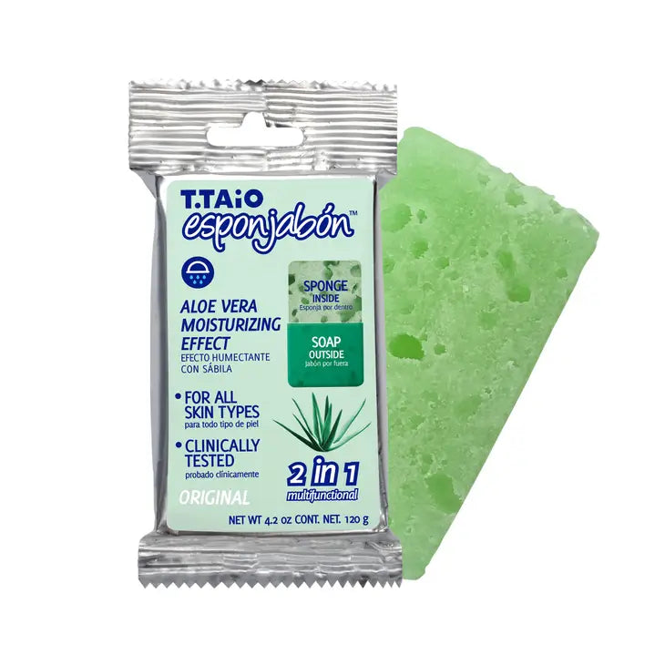 Jabon Esponja Aloe Vera o Savila Moisturizing Effect