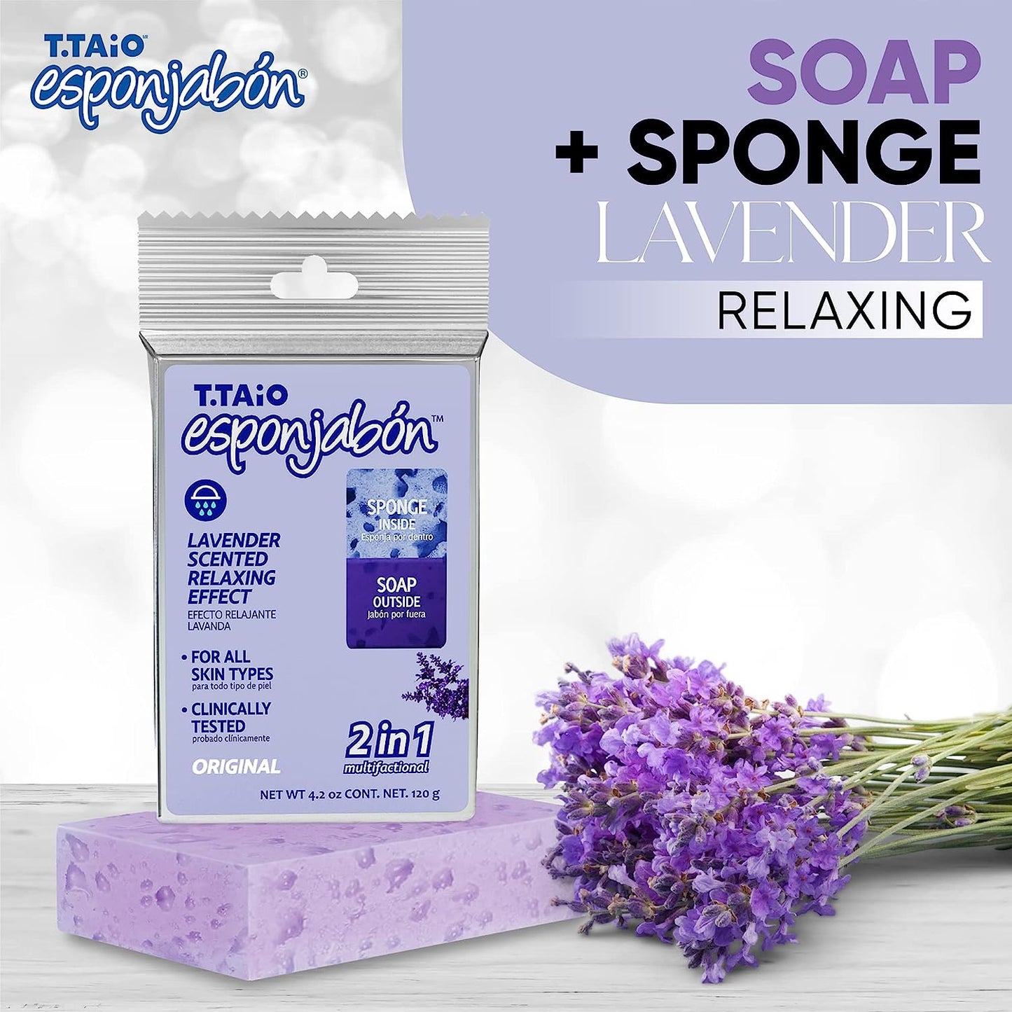 Jabon Esponja Lavender Relaxing Effect